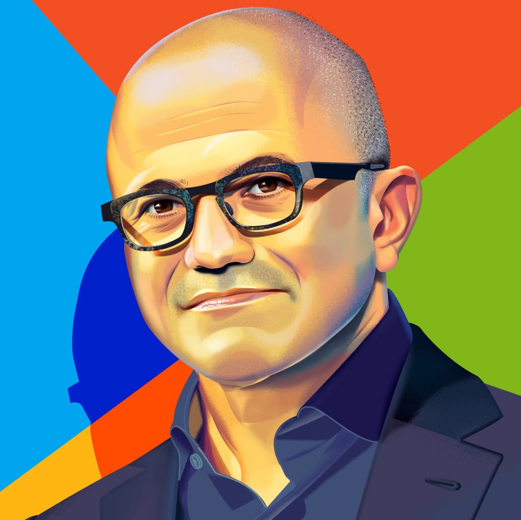 How Microsoft’s Satya Nadella Became Tech’s Steely Eyed A.I. Gambler