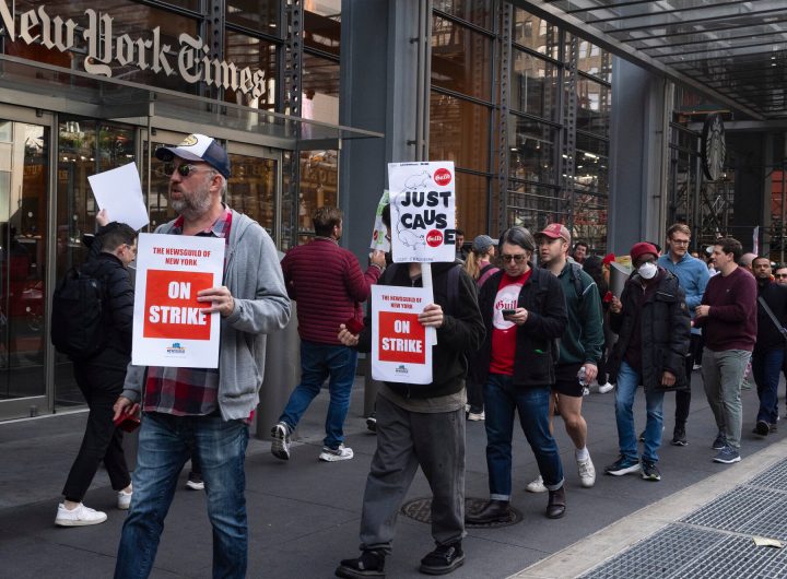 New York Times Tech Workers Go on Strike